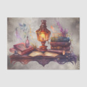 ブードービクトリアンル |ランプ書付きアンティークの机 薄葉紙 (正面)