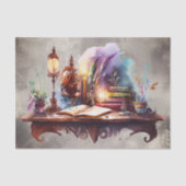 ブードービクトリアンル |古書い机の羽根ペン 薄葉紙 (正面)