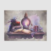 ブードービクトリアンル |紫のアンティークウィザードデスク 薄葉紙 (正面)