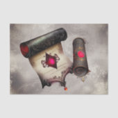 ブードービクトリアンル | Gemsを使用したアンティーク魔法スクロール 薄葉紙 (正面)