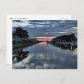 ブード運河の夕日。 ポストカード (正面/裏面)