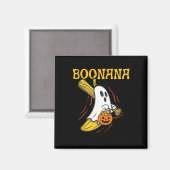 ブーナナキュート幽霊ナナハロウィーン仮装メンズウーメ マグネット (正面/裏面)