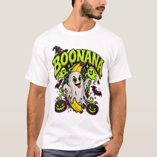 ブーナナ おもしろい おばけ バナナ ハロウィン ゴースト Tシャツ