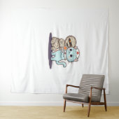 ブーナース猫の救出！クラシックT-S タペストリー (インサイチュ(横))