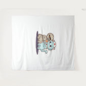 ブーナース猫の救出！クラシックT-S タペストリー (正面(横))