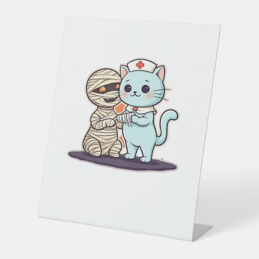 ブーナース猫の救出!クラシックT-S 台座サイン (正面)