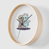 ブーナース猫の救出！クラシックT-S 壁時計 (傾斜)