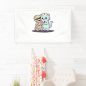 ブーナース猫の救出！クラシックT-S 横断幕 (インサイチュ)