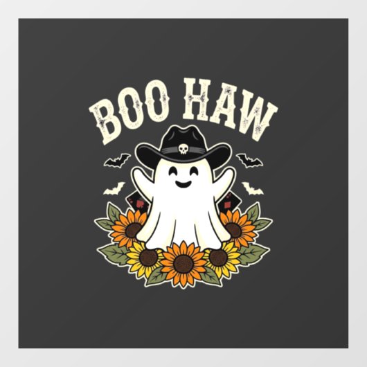ブーハウ ウエスタン ハロウィン ゴースト デザイン ウィンドウサイン (シート)