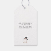 ブーハッピーハローウィンかわいい幽霊ギフトラベル ギフトタグ (裏面)