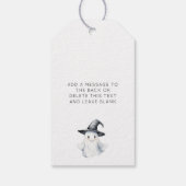 ブーハッピーハローウィン幽霊ギフトラベル ギフトタグ (裏面)