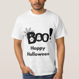 ブーハッピーハローウィン幽霊ネットメン Tシャツ