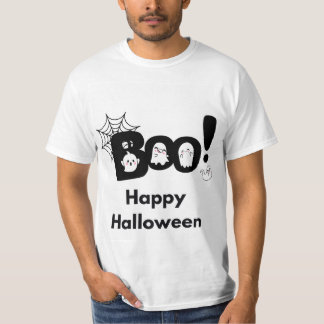 ブーハッピーハローウィン幽霊ネットメン Tシャツ