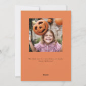 ブーハロウィモダンンブラック写真 シーズンカード (裏面)