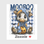 ブーハロウィン不気味ハイランドカウオ シール (シート)