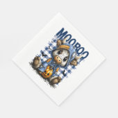 ブーハロウィン不気味ハイランドカウオ スタンダードランチョンナプキン (角)