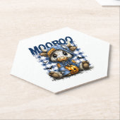 ブーハロウィン不気味ハイランドカウオ ペーパーコースター (アングル)