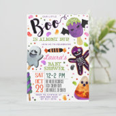 ブーハロウィーンベビーシャワー招待状 招待状 (スタンド正面)