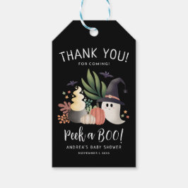 ブーハロウィーン幽霊ベビースワーナーを覗く ギフトタグ