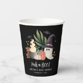 ブーハロウィーン幽霊ベビースワーナーを覗く 紙コップ (正面)