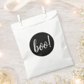 ブーハローウィンパーティ。ミニマリストキッズキャンディ&トリート フェイバーバッグ (クリップ留めされた状態)