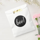 ブーハローウィンパーティ。ミニマリストキッズキャンディ&トリート フェイバーバッグ (封をした状態)