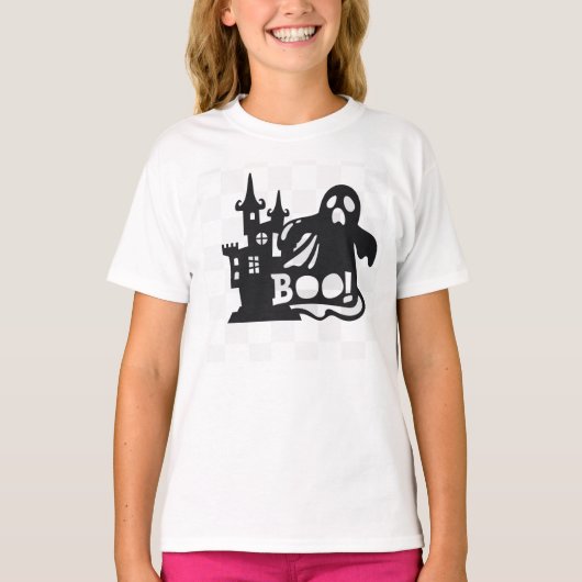ブーハ幽霊のよく出るウスアンド幽霊 Tシャツ (正面)
