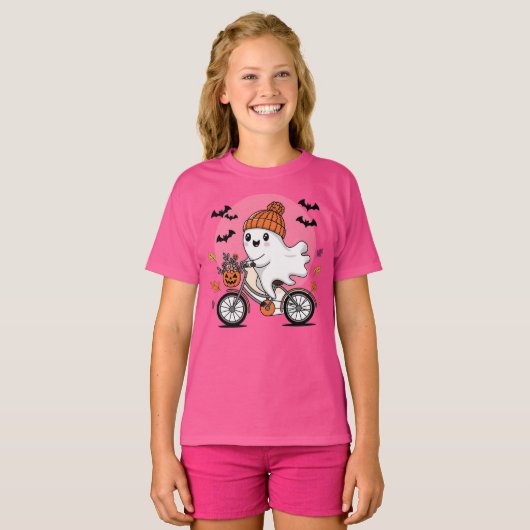 ブーバイクシャツハロウィンキッズシャツ Tシャツ (正面フル)