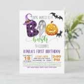 ブーバッシュ誕生日招待状 招待状 (スタンド正面)
