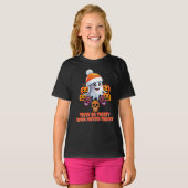 ブーパーソナライズされたおかしなハロウィーンをトリックまたは治療する Tシャツ (正面フル)