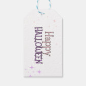 ブーパープル魔女格言子供ハロウィーンの好意 ギフトタグ (裏面)