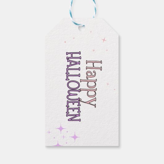 ブーパープル魔女格言子供ハロウィーンの好意 ギフトタグ (裏面)