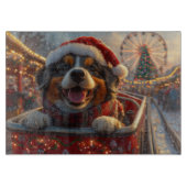 ブービアデフランドレスドッグローラーコースタークリスマス カッティングボード (正面)