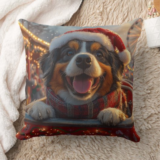 ブービアデフランドレスドッグローラーコースタークリスマス クッション (ブランケット)