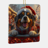 ブービアデフランドレスドッグローラーコースタークリスマス セラミックオーナメント (右)