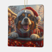 ブービアデフランドレスドッグローラーコースタークリスマス セラミックオーナメント (左)