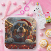 ブービアデフランドレスドッグローラーコースタークリスマス ペーパープレート (パーティー)