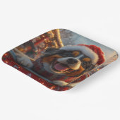 ブービアデフランドレスドッグローラーコースタークリスマス ペーパープレート (傾斜あり)