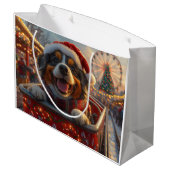 ブービアデフランドレスドッグローラーコースタークリスマス ラージペーパーバッグ (裏面アングル)