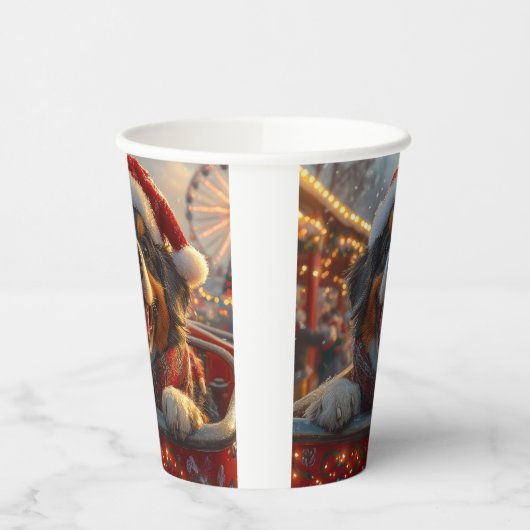 ブービアデフランドレスドッグローラーコースタークリスマス 紙コップ (左)