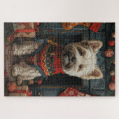 ブービアドデフランダレスクリスマスプレゼント暖炉 ジグソーパズル (横)