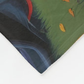 ブービエズデフランドレスドッグスパンプキンハロウィンおもしろい フリースブランケット (角)