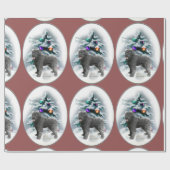 ブービエデフランダレスクリスマス ラッピングペーパー (フラット)