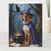 ブービエデフランドレスお洒落ハロウィン絵を描ズ カード (正面)