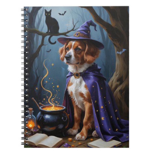 ブービエデフランドレスお洒落ハロウィン絵を描ズ ノートブック (正面)