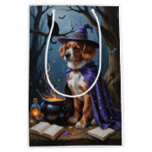 ブービエデフランドレスお洒落ハロウィン絵を描ズ ミディアムペーパーバッグ (正面)