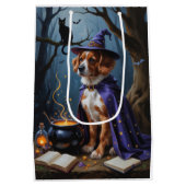 ブービエデフランドレスお洒落ハロウィン絵を描ズ ミディアムペーパーバッグ (裏面)