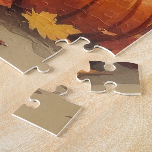 ブービエルズデフランダース紅葉サンクスギビング ジグソーパズル (側面)