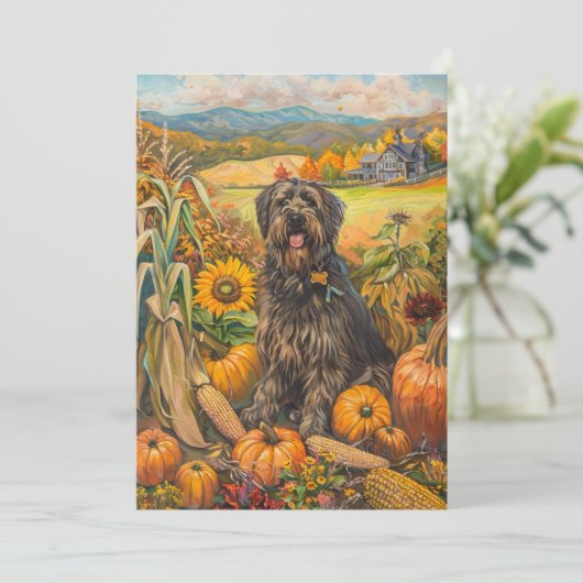 ブービエルズデフランドレオータムハーベストサンクスギビング シーズンカード (スタンド正面)