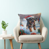 ブービデフランダレスクリスマスフェスティバルスノーシーン クッション (椅子)